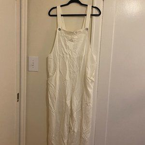 Shein White Overalls - L